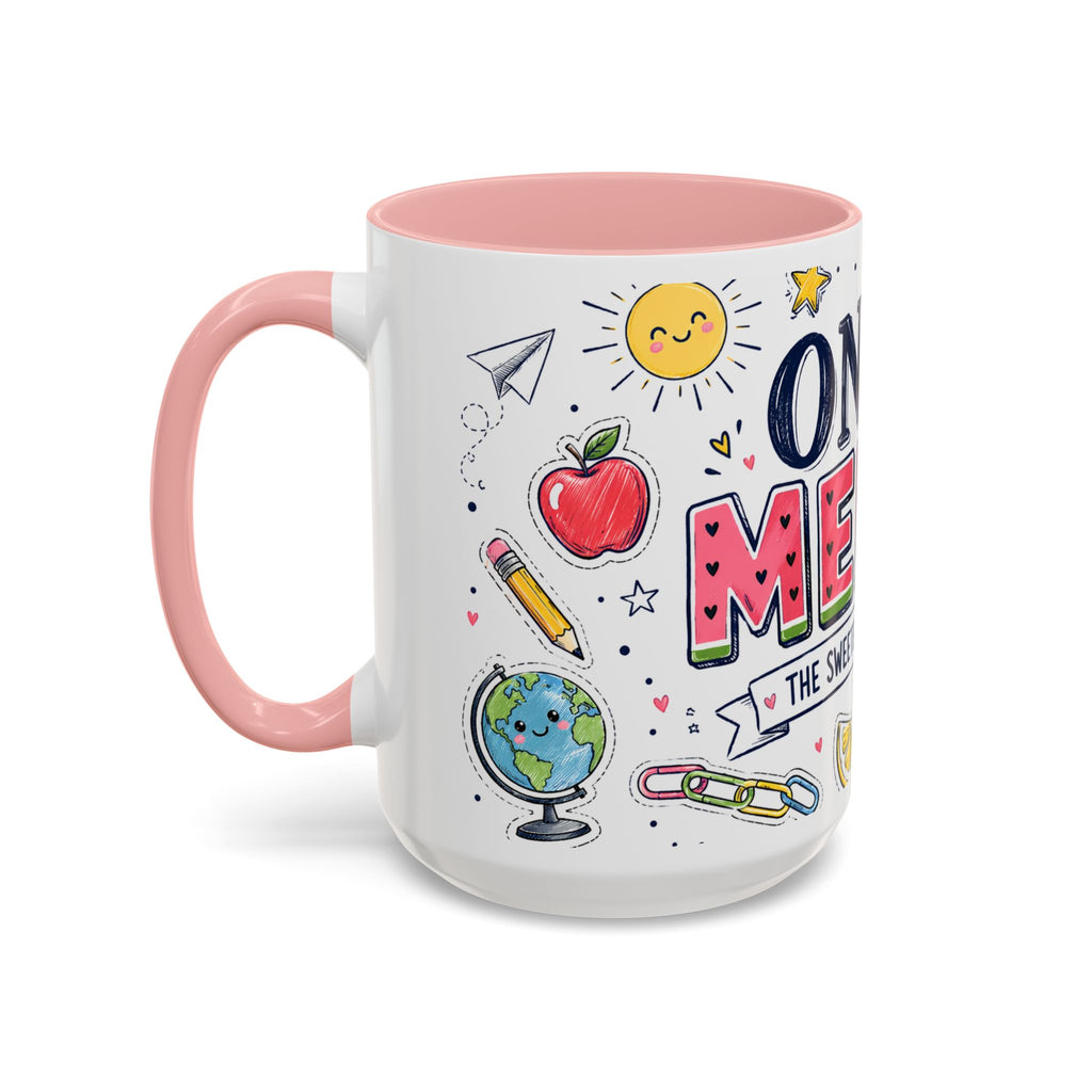 One in a Melon Coffee Mug | Sweetest Teacher Appreciation Gift | Accent Color Ceramic 11oz 15oz