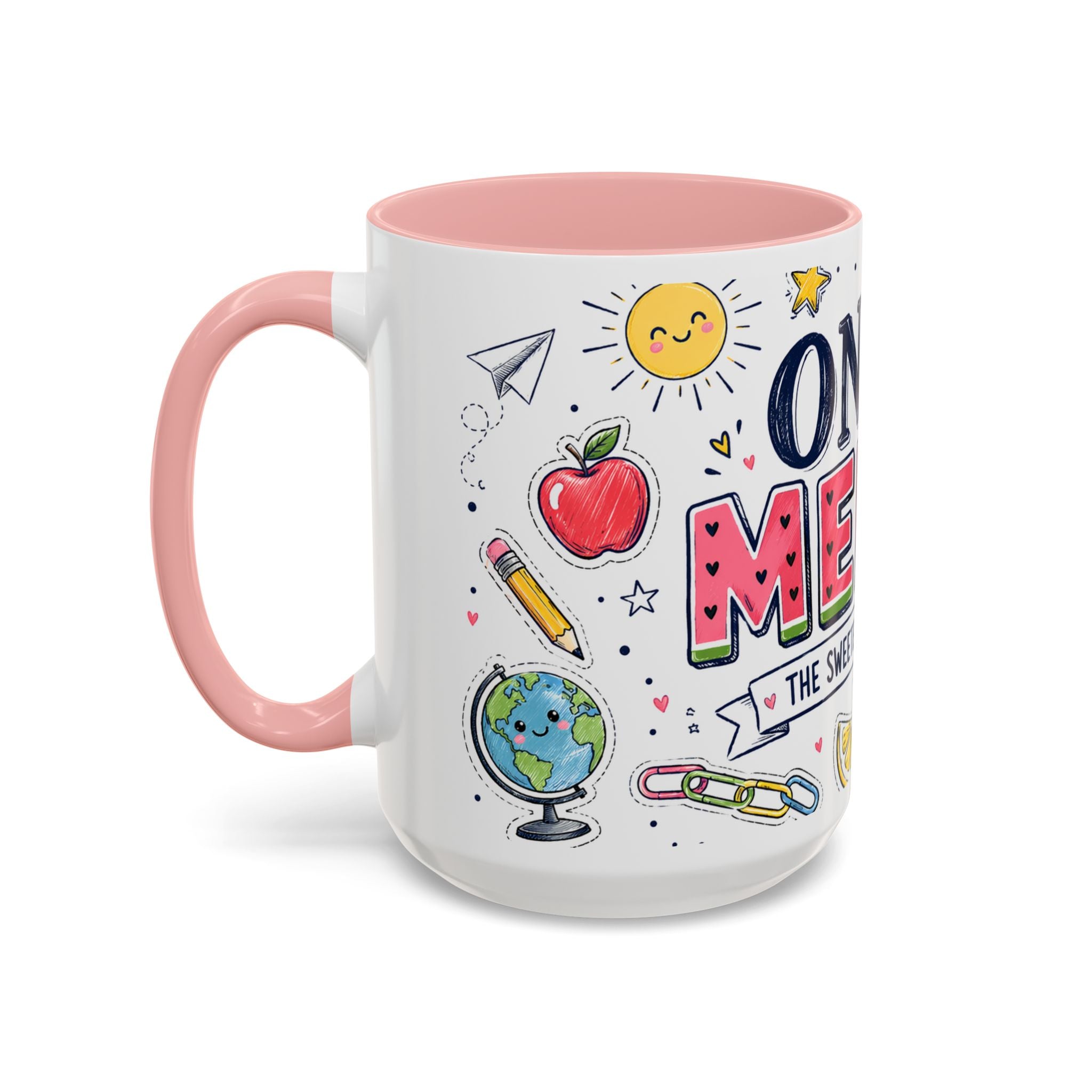 One in a Melon Coffee Mug | Sweetest Teacher Appreciation Gift | Accent Color Ceramic 11oz 15oz