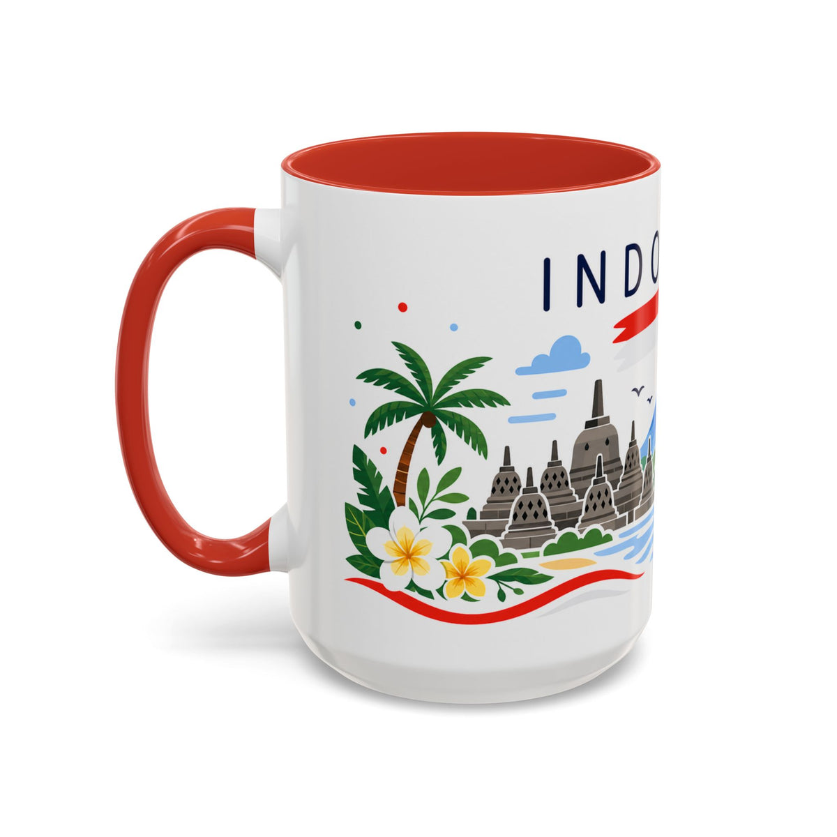 Indonesia Coffee Mug | Travel Souvenir Accent Mug | Country Gift Ceramic Cup 11oz 15oz