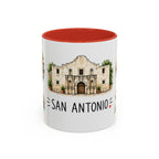 San Antonio Illustrated Travel Mug | City Souvenir Accent Coffee Mug | 11oz 15oz Ceramic Cup