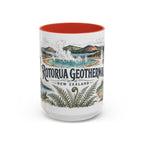 Rotorua Geothermal Mug, New Zealand Travel Souvenir, Bucket List Gift, Accent Ceramic Coffee Mug 11oz 15oz