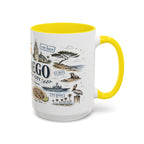 San Diego Coffee Mug | California Souvenir City Gift | Accent Color Ceramic 11oz 15oz