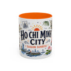 Ho Chi Minh City Coffee Mug | Vietnam Souvenir Travel Gift | Accent Color Ceramic 11oz 15oz