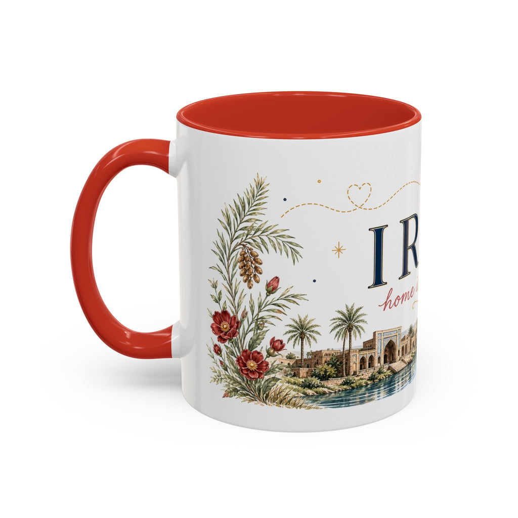 Iraq Home Country Mug | Moving Away Gift | Long Distance Friendship | 11 oz 15 oz Accent Mug