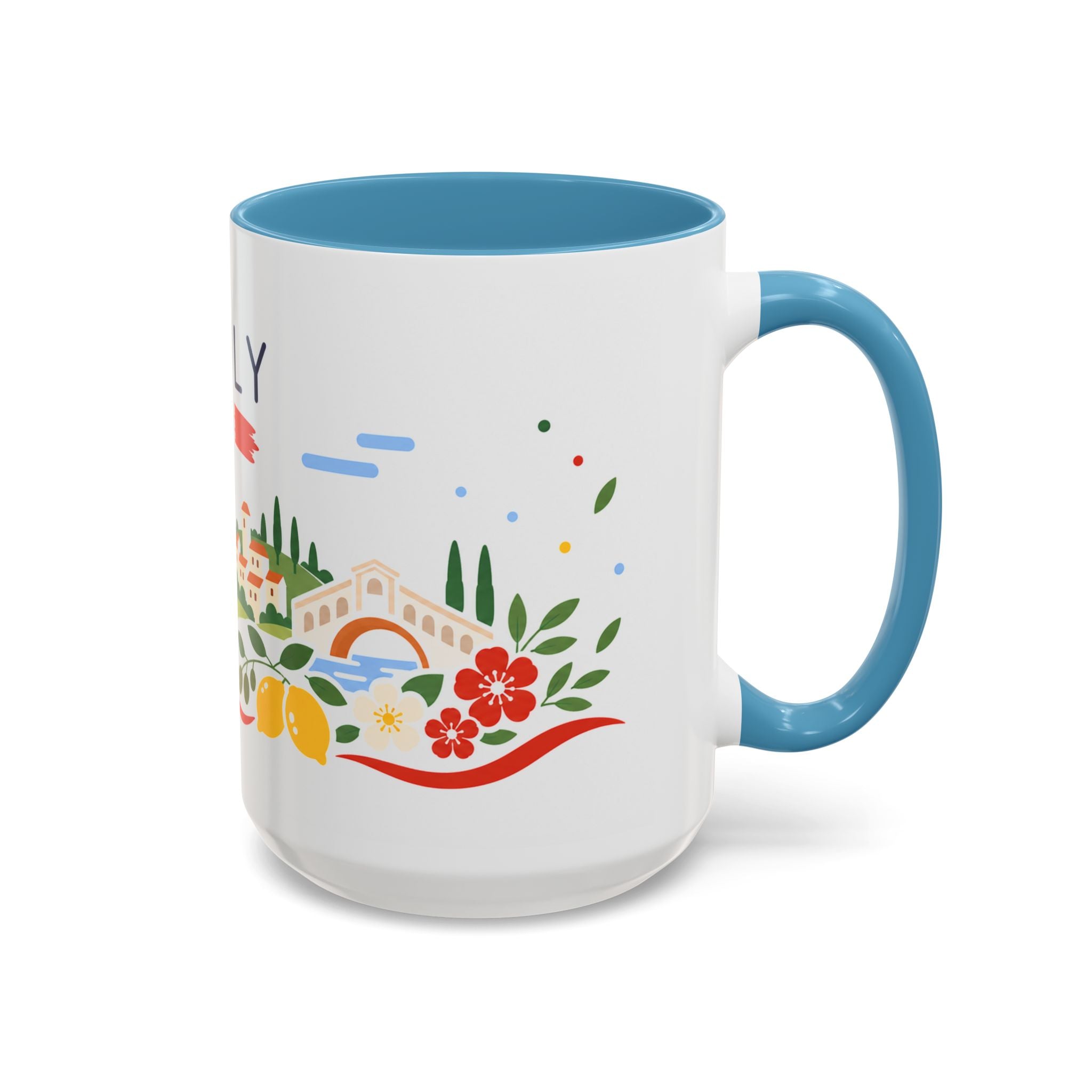 Italy Coffee Mug | Travel Souvenir Accent Mug | Country Gift Ceramic Cup 11oz 15oz