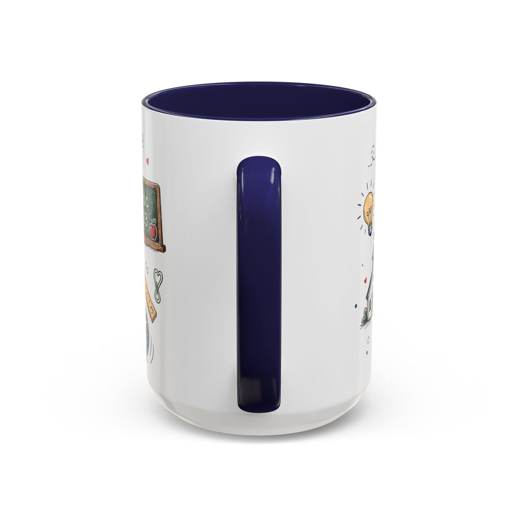 Best Teacher Ever Coffee Mug | Teacher Appreciation Gift | Accent Color Ceramic 11oz 15oz