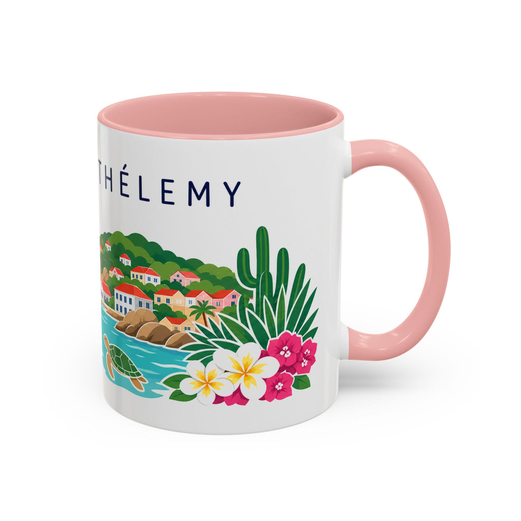 Saint Barthélemy Coffee Mug | Travel Souvenir Accent Mug | Country Gift Ceramic Cup 11oz 15oz