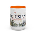 Louisiana Home State Mug | Moving Away Gift | Long Distance Friendship Coffee Cup | 11oz 15oz Accent Mug