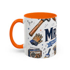 Mr Fix It Coffee Mug | Father's Day Gift for Dad | Accent Color Ceramic 11oz 15oz