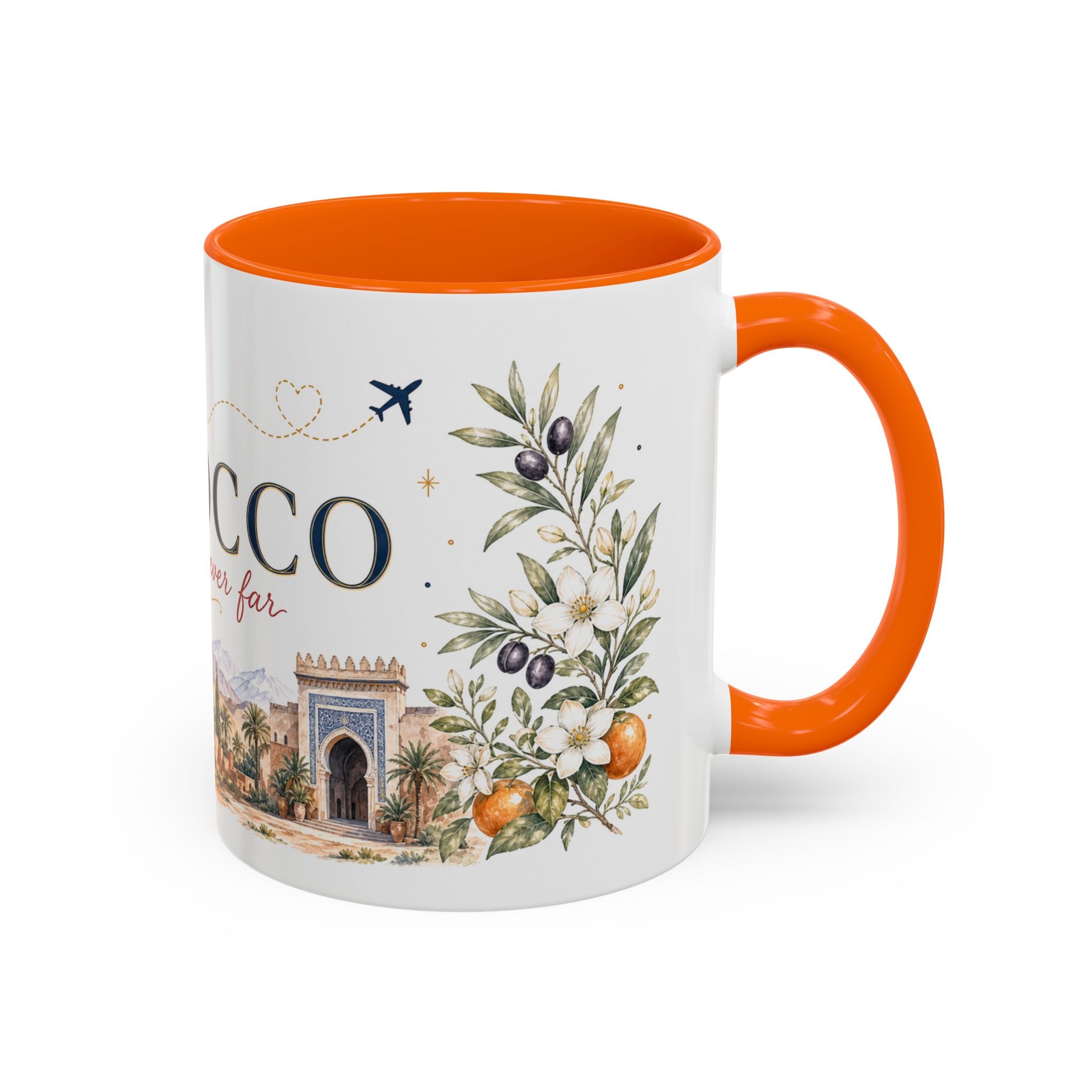 Morocco Home Country Mug | Moving Away Gift | Long Distance Friendship | 11 oz 15 oz Accent Mug