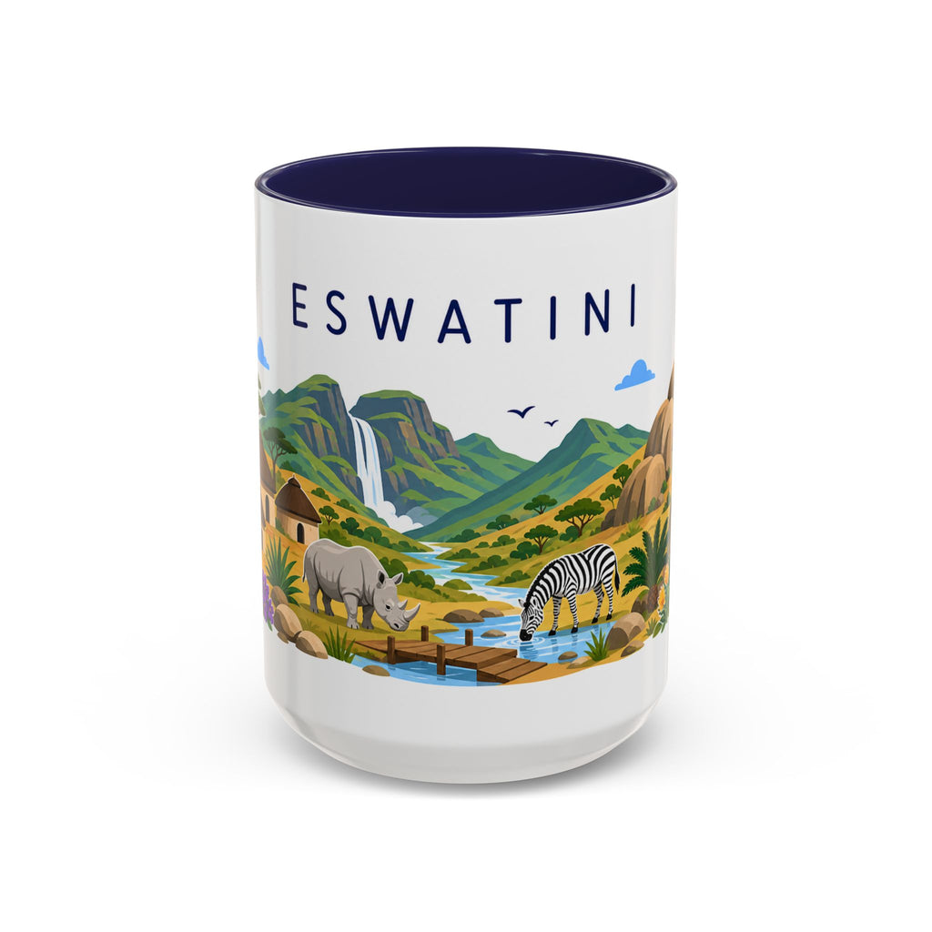 Eswatini Coffee Mug | Travel Souvenir Accent Mug | Country Gift Ceramic Cup 11oz 15oz