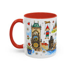 Prague Travel Mug | European City Souvenir Accent Coffee Mug | 11oz 15oz Ceramic Cup