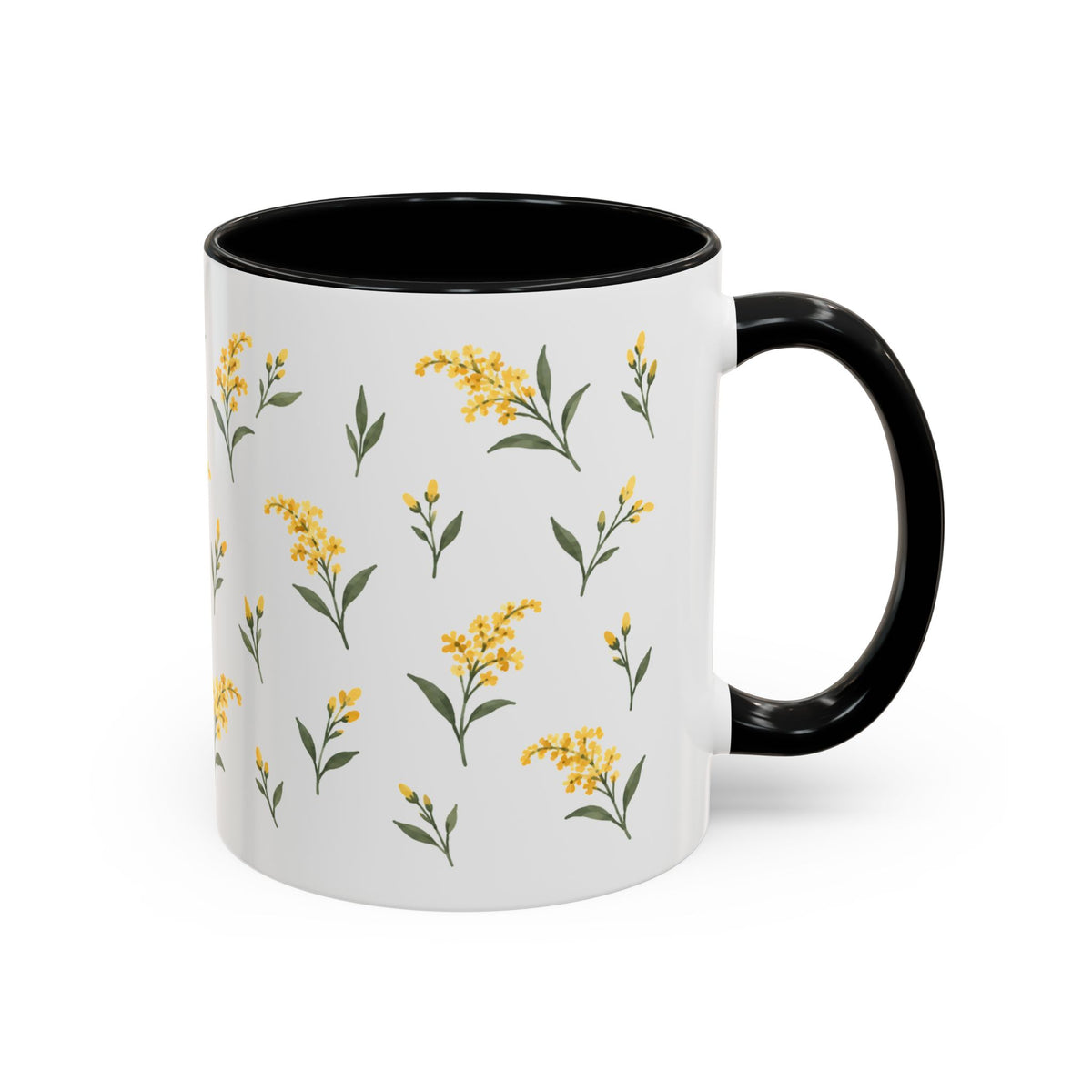 Kentucky Goldenrod Mug, State Flower Floral Coffee Cup, 11oz Botanical Gift