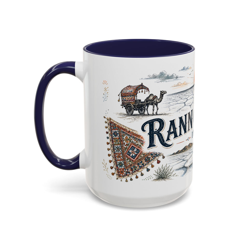 Rann of Kutch Mug, India Travel Souvenir, Bucket List Gift, Accent Ceramic Coffee Mug 11oz 15oz