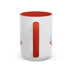 Mont Saint Michel Coffee Mug | Travel Destination Souvenir Gift | Accent Color Ceramic 11oz 15oz