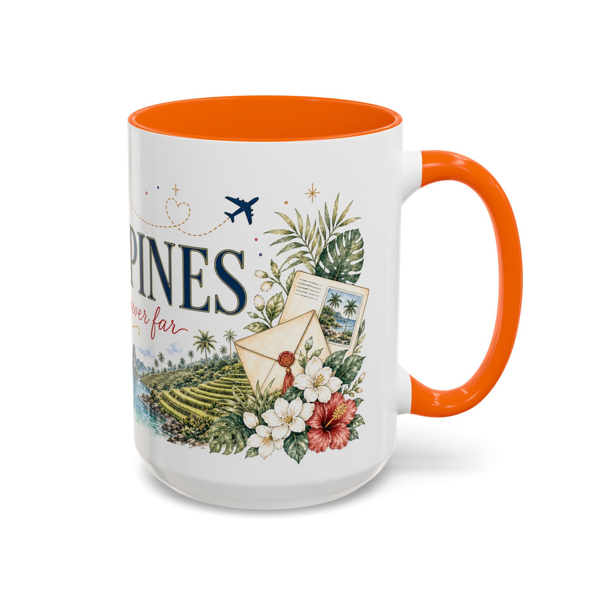 Philippines Home Country Mug | Moving Away Gift | Long Distance Friendship | 11 oz 15 oz Accent Mug