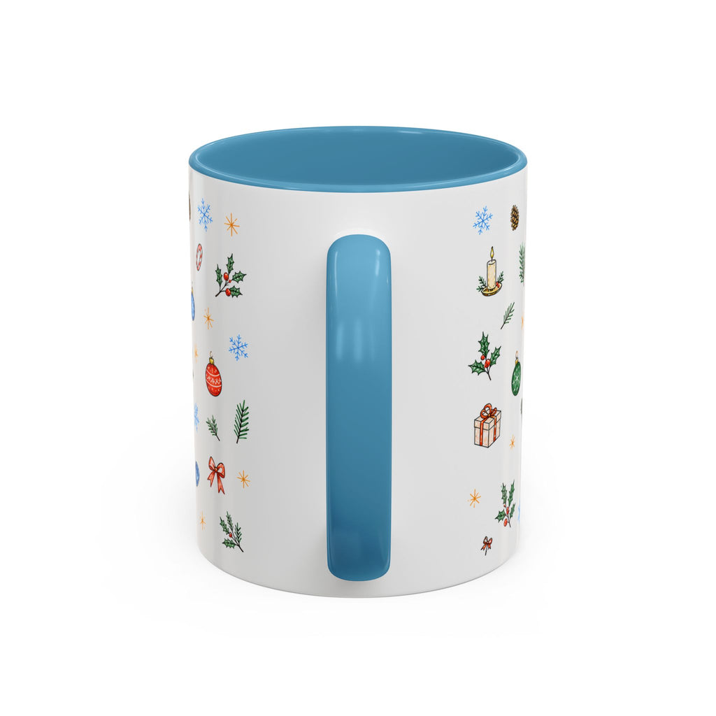 Nashville Christmas Mug | Watercolor City Souvenir, Acoustic Guitar, Harmonica (11oz 15oz)
