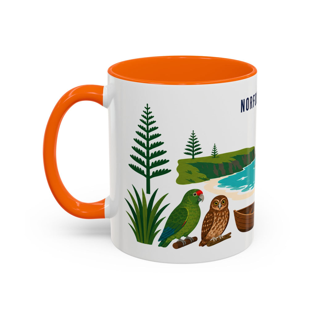 Norfolk Island Coffee Mug | Travel Souvenir Accent Mug | Country Gift Ceramic Cup 11oz 15oz