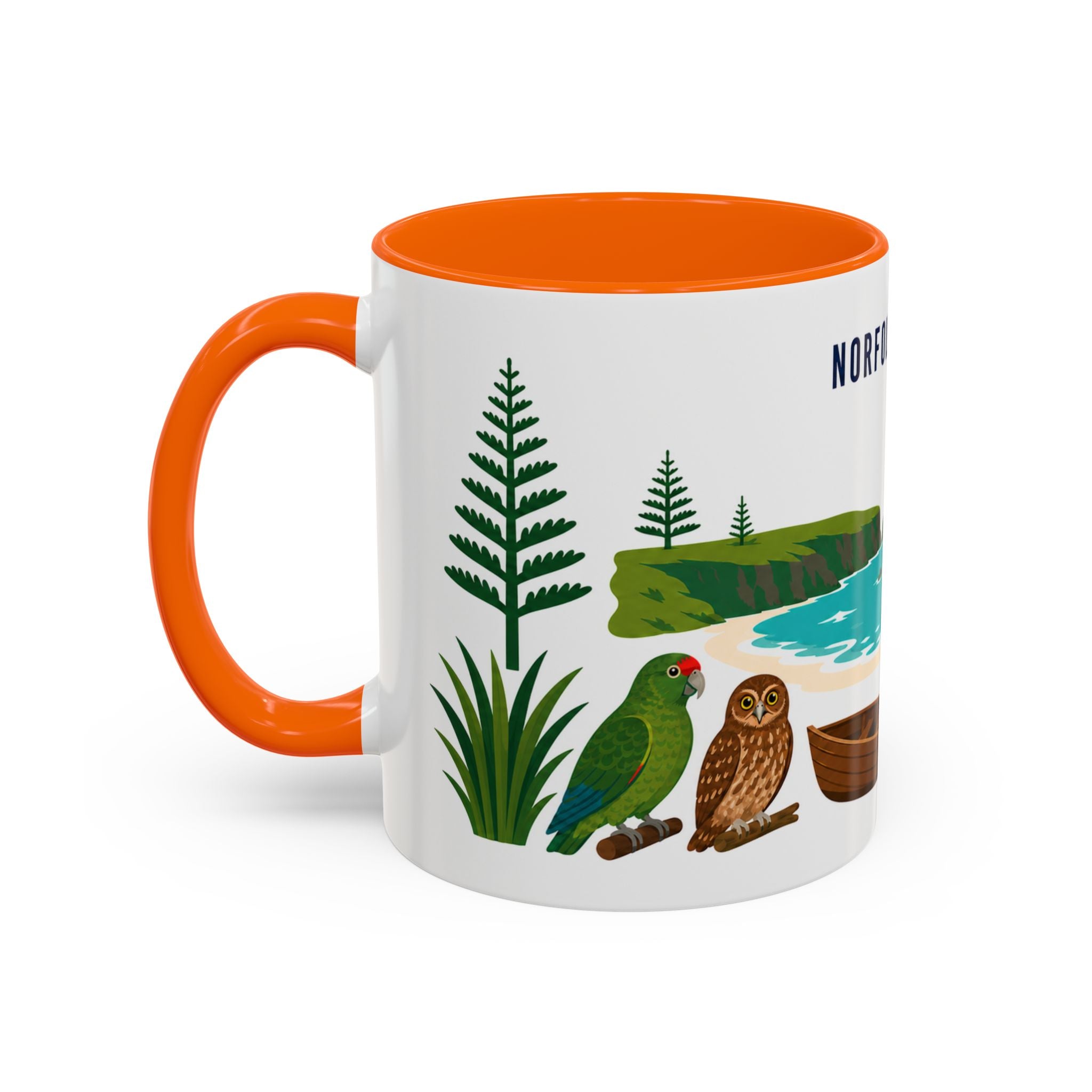 Norfolk Island Coffee Mug | Travel Souvenir Accent Mug | Country Gift Ceramic Cup 11oz 15oz
