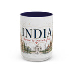 India Home Country Mug | Moving Away Gift | Long Distance Friendship | 11 oz 15 oz Accent Mug