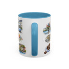 Geneva Illustrated Travel Mug | City Souvenir Accent Coffee Mug | 11oz 15oz Ceramic Cup