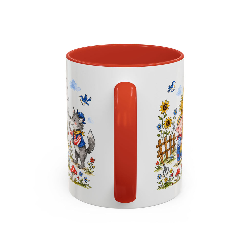 Three Little Pigs Mug | Storybook Fairy Tale Accent Coffee Mug | EveryLegend