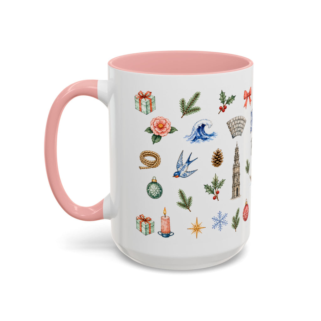 Porto Christmas Mug | Watercolor City Souvenir, Travel Gift (11oz/15oz)