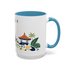 Denpasar Coffee Mug | Indonesia Travel Souvenir | Porcelain Decal City Gift | 11oz 15oz Accent Mug
