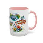 Graz Illustrated Travel Mug | City Souvenir Accent Coffee Mug | 11oz 15oz Ceramic Cup