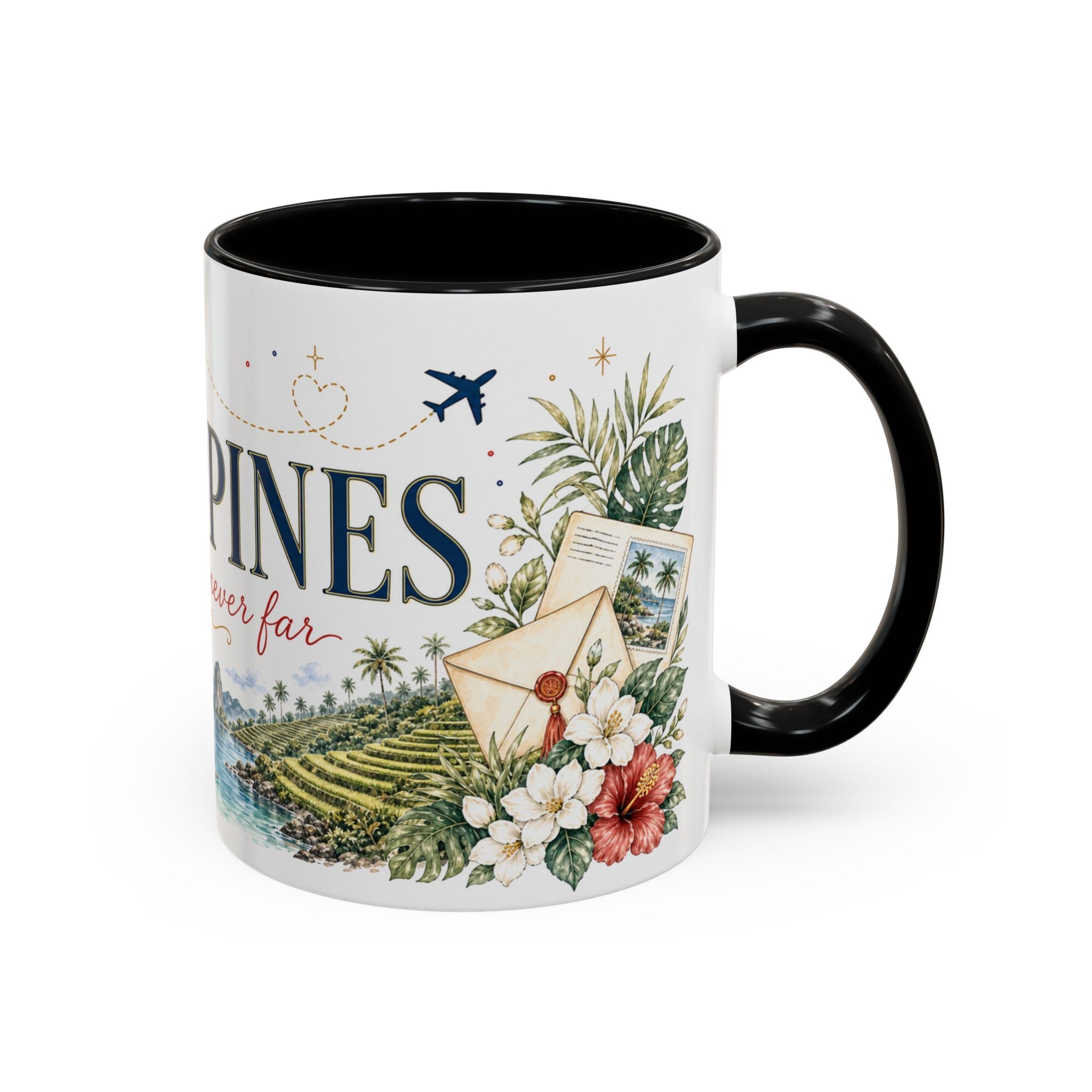 Philippines Home Country Mug | Moving Away Gift | Long Distance Friendship | 11 oz 15 oz Accent Mug