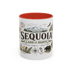 Sequoia Coffee Mug | National Park Hiking California Gift | Accent Color Ceramic 11oz 15oz
