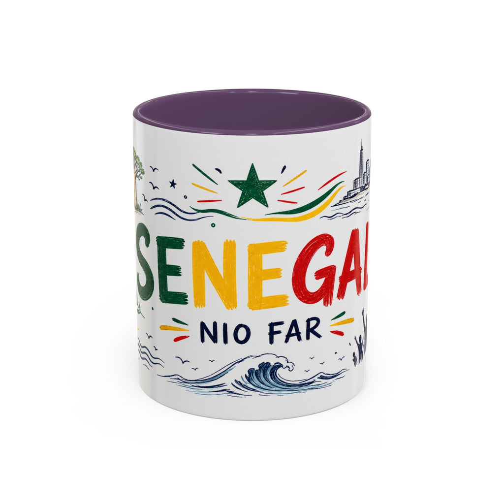 Senegal Soccer Coffee Mug | World Cup Fan Gift | Accent Color Ceramic 11oz 15oz Match Day Cup