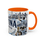 Argentina Soccer Coffee Mug | Soccer Fan Gift | Accent Color Ceramic 11oz 15oz Match Day Cup