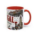 Portugal Soccer Coffee Mug | World Cup Fan Gift | Accent Color Ceramic 11oz 15oz Match Day Cup