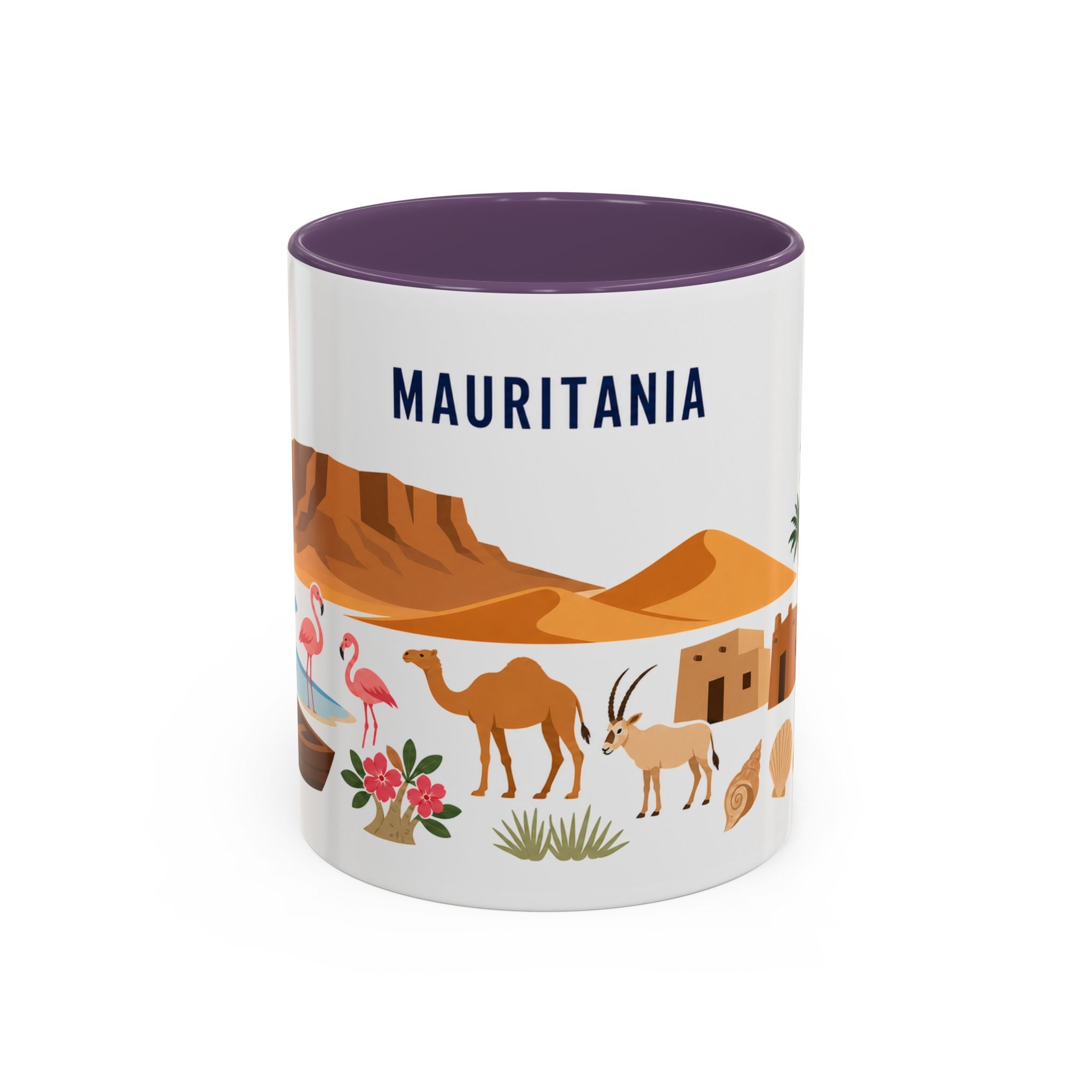 Mauritania Coffee Mug | Travel Souvenir Accent Mug | Country Gift Ceramic Cup 11oz 15oz