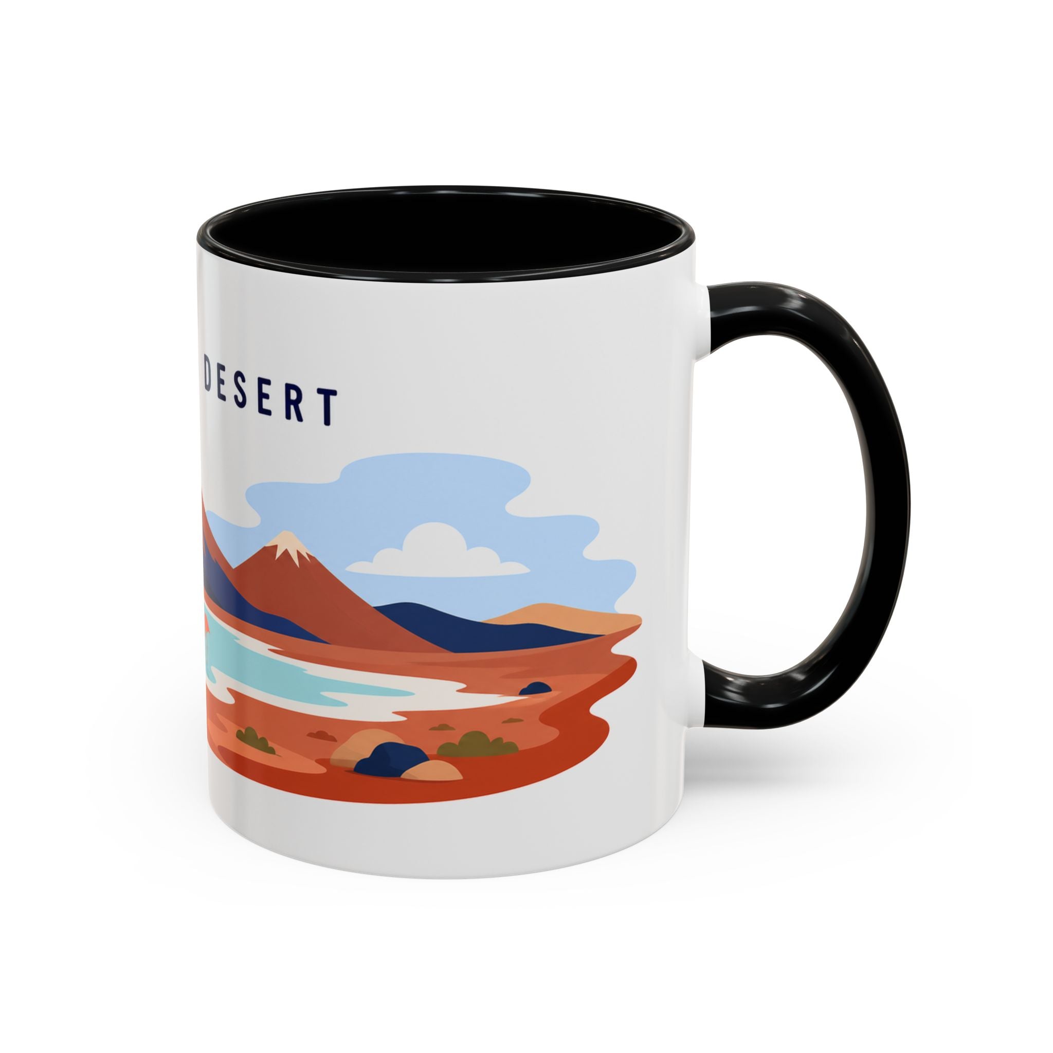 Atacama Desert Coffee Mug | Travel Destination Souvenir Gift | Accent Color Ceramic 11oz 15oz