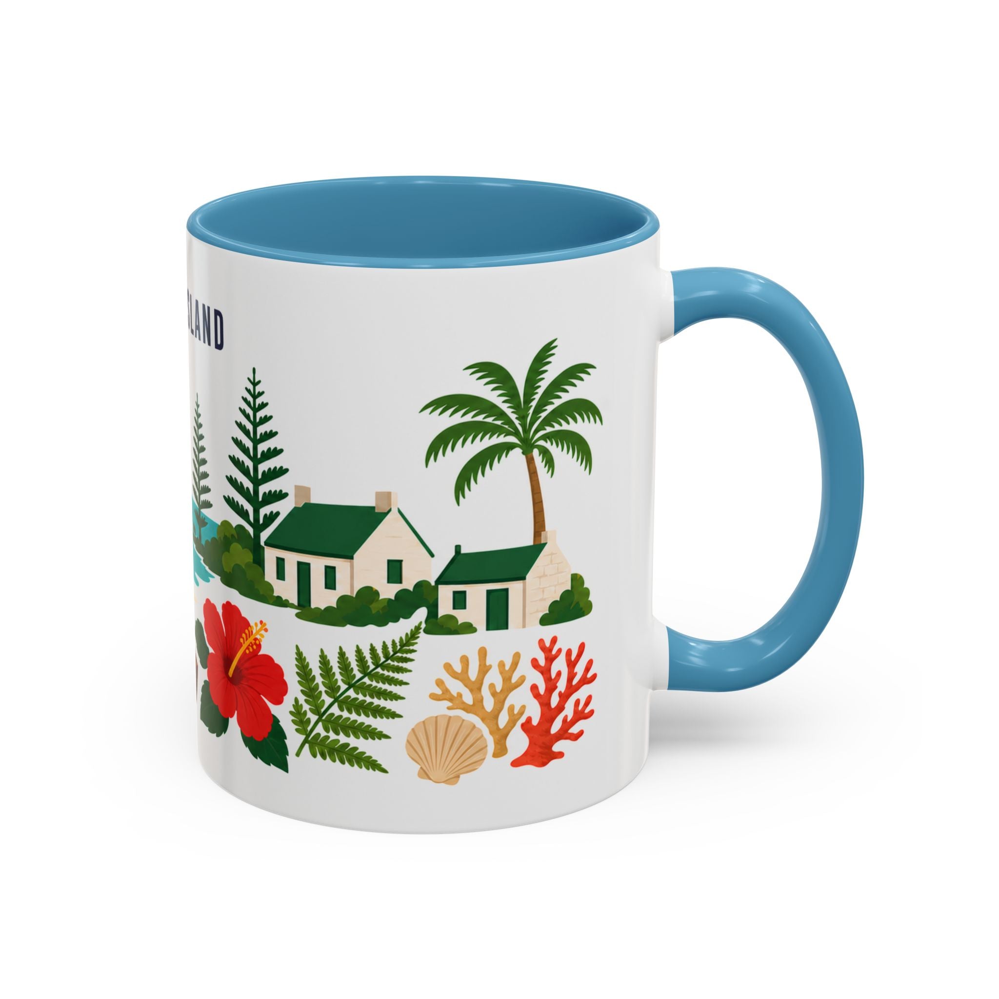Norfolk Island Coffee Mug | Travel Souvenir Accent Mug | Country Gift Ceramic Cup 11oz 15oz
