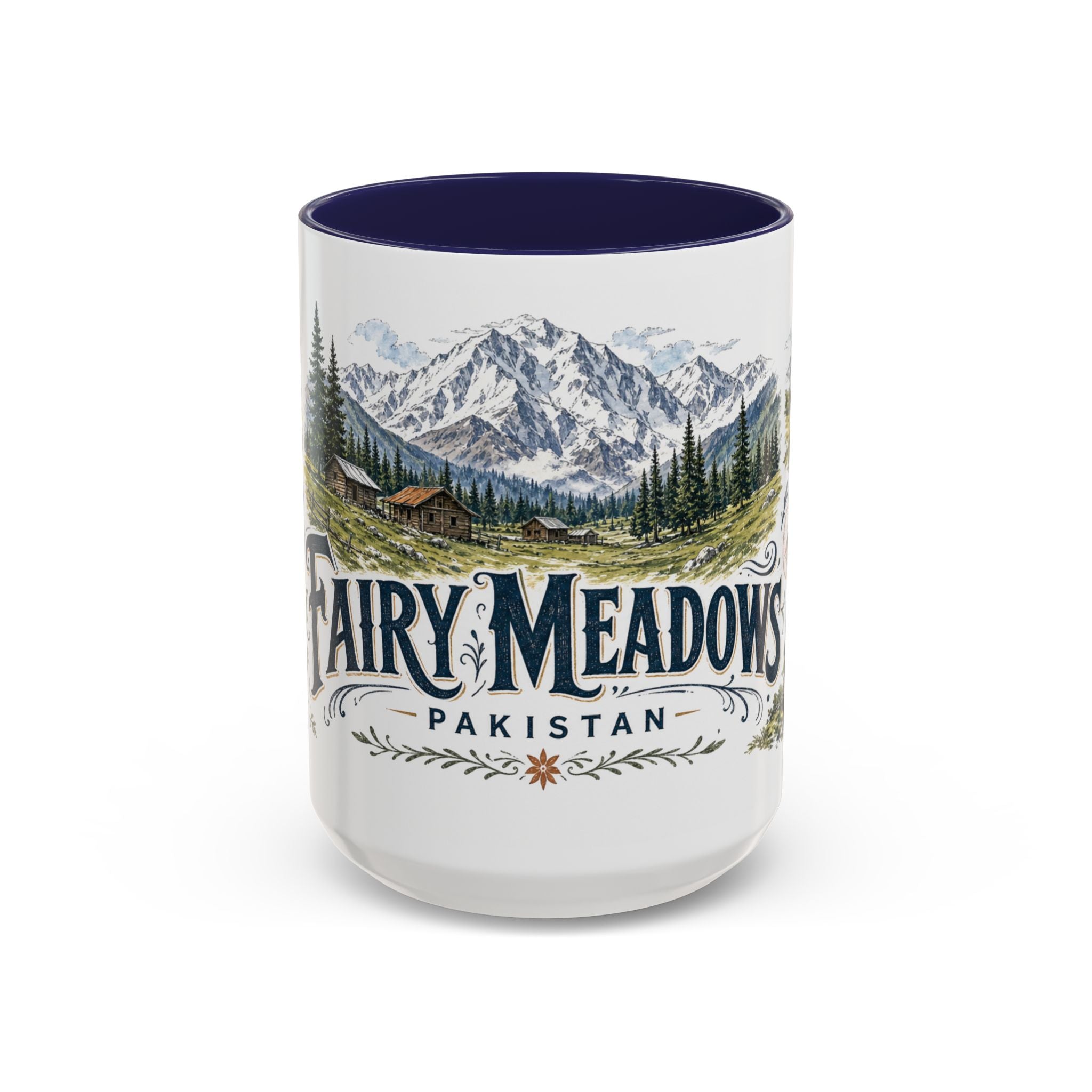 Fairy Meadows Mug, Pakistan Travel Souvenir, Bucket List Gift, Accent Ceramic Coffee Mug 11oz 15oz