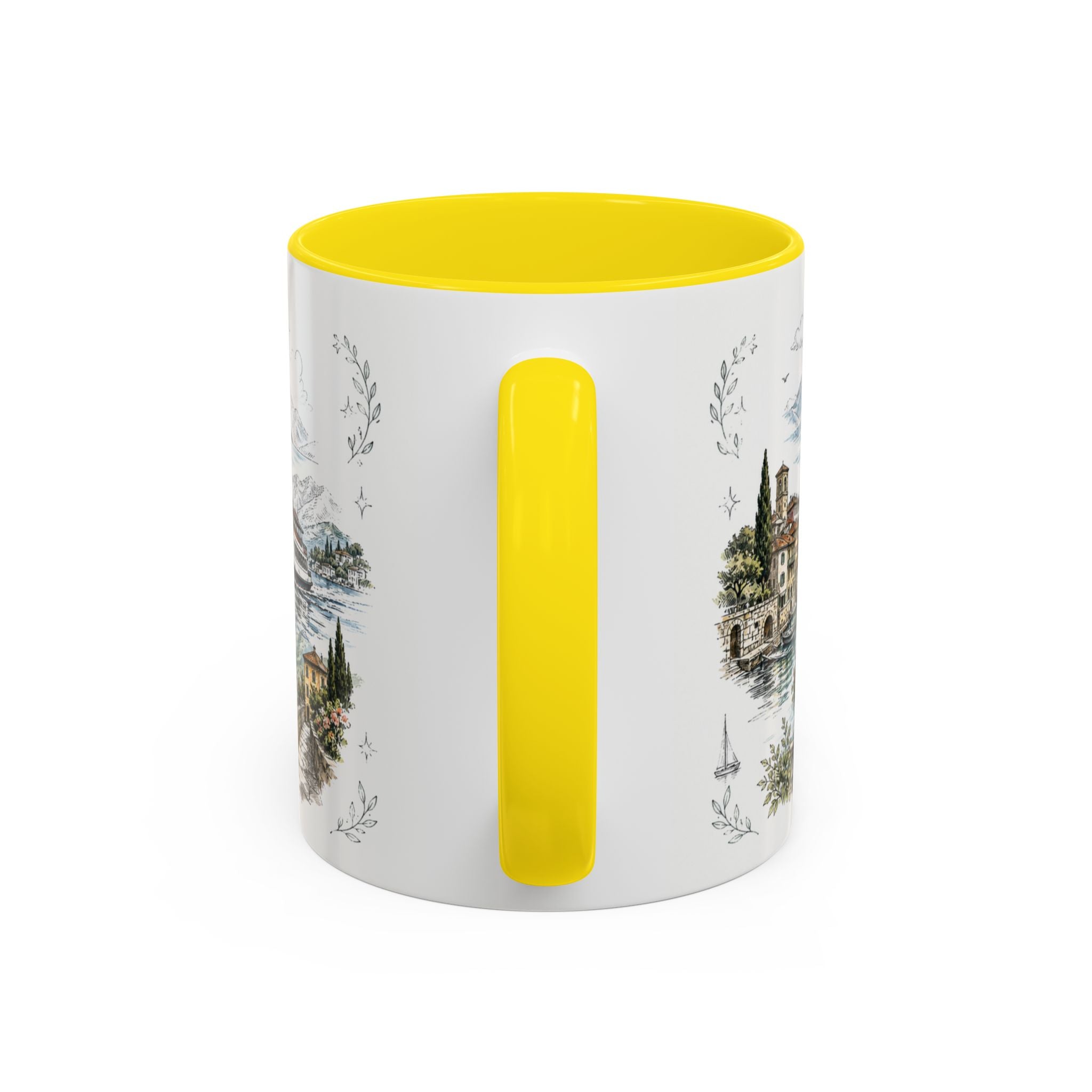 Lake Como Mug, Italy Travel Souvenir, Bucket List Gift, Accent Ceramic Coffee Mug 11oz 15oz
