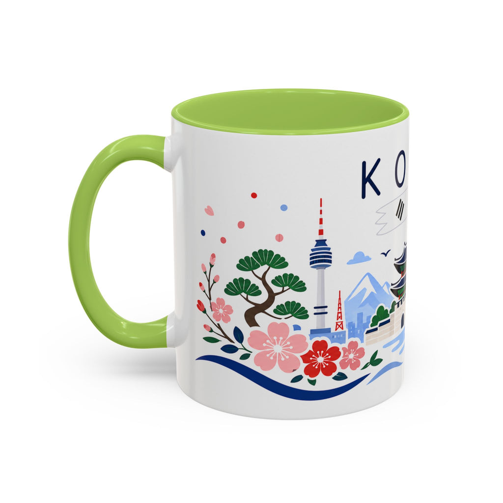 South Korea Coffee Mug | Travel Souvenir Accent Mug | Country Gift Ceramic Cup 11oz 15oz