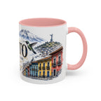 Quito Coffee Mug | Ecuador Travel Souvenir | Vintage Illustrated City Gift | 11 oz 15 oz Accent Mug