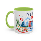 Denmark Coffee Mug | Travel Souvenir Accent Mug | Country Gift Ceramic Cup 11oz 15oz