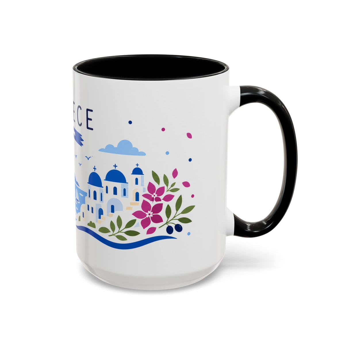Greece Coffee Mug | Travel Souvenir Accent Mug | Country Gift Ceramic Cup 11oz 15oz