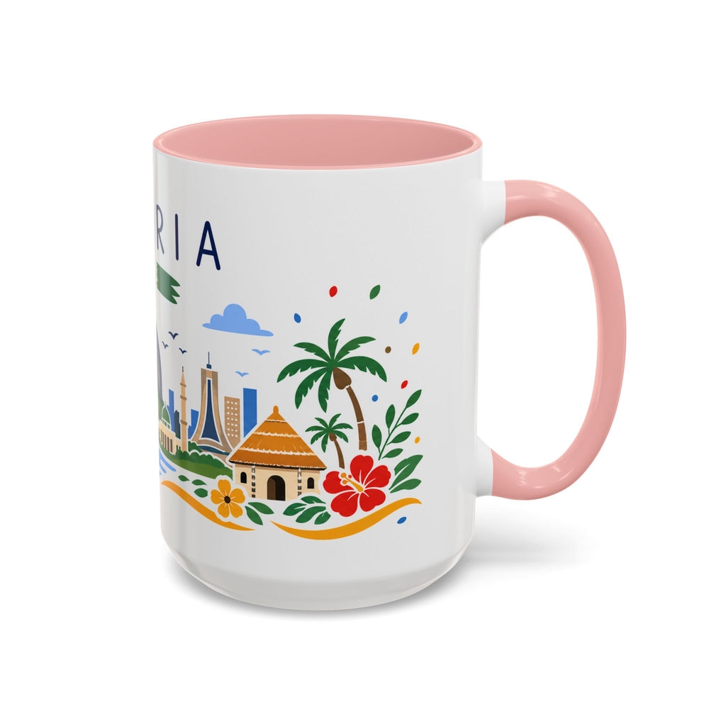 Nigeria Coffee Mug | Travel Souvenir Accent Mug | Country Gift Ceramic Cup 11oz 15oz