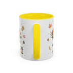 Thanksgiving Mug | Country Harvest Watercolor Gift | Pumpkin Scarecrow Accent Cup 11oz 15oz