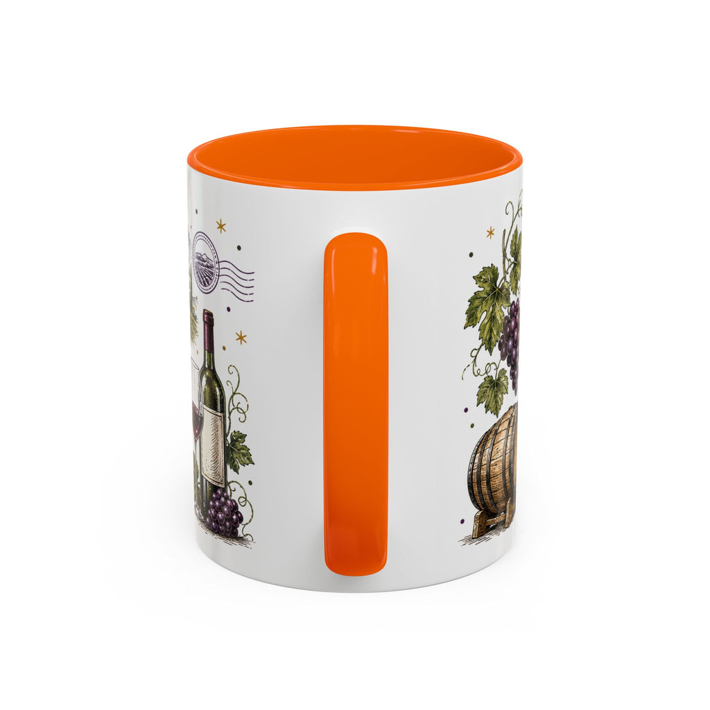 Cape Winelands Coffee Mug | Travel Destination Souvenir Gift | Accent Color Ceramic 11oz 15oz