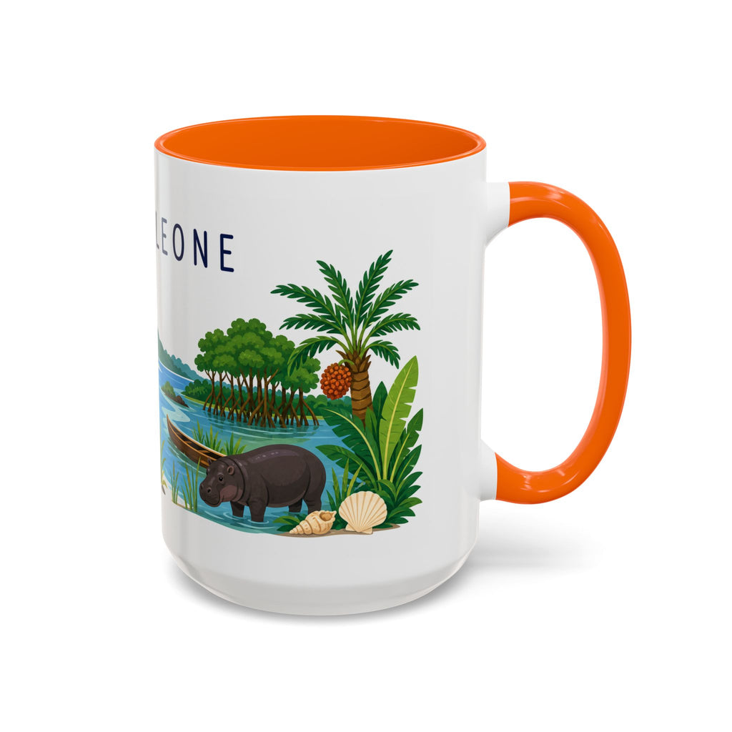 Sierra Leone Coffee Mug | Travel Souvenir Accent Mug | Country Gift Ceramic Cup 11oz 15oz