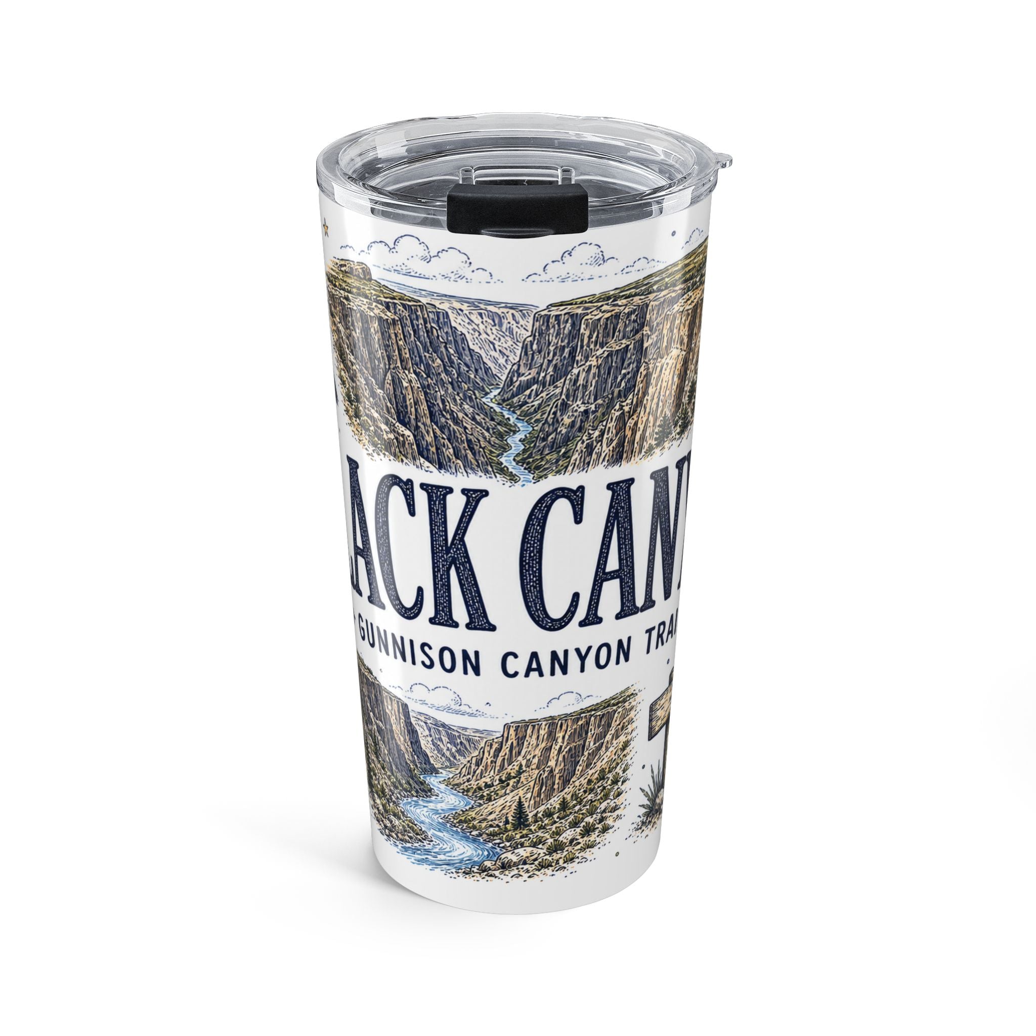 Black Canyon of the Gunnison National Park 20oz Tumbler | Colorado Deep Canyon Hiking Gift | Insulated Stainless Steel Travel Cup