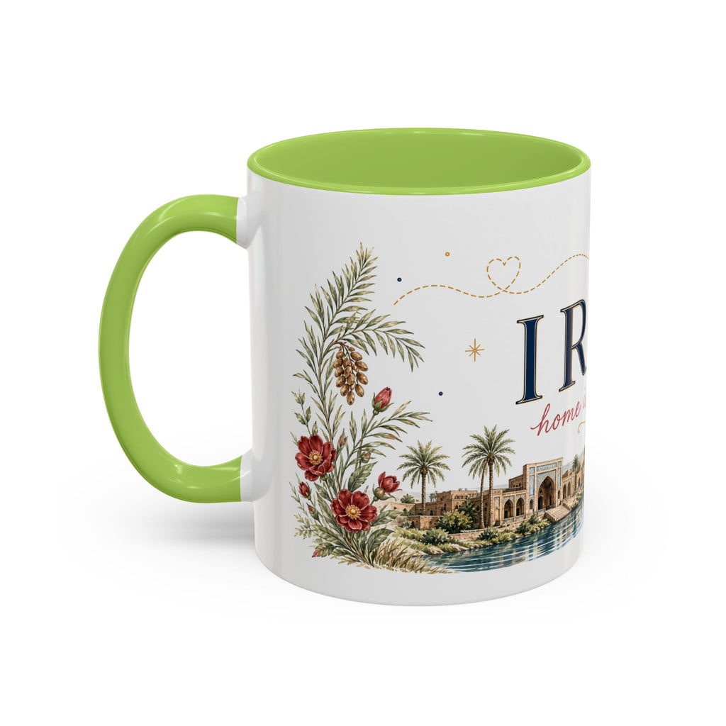 Iraq Home Country Mug | Moving Away Gift | Long Distance Friendship | 11 oz 15 oz Accent Mug