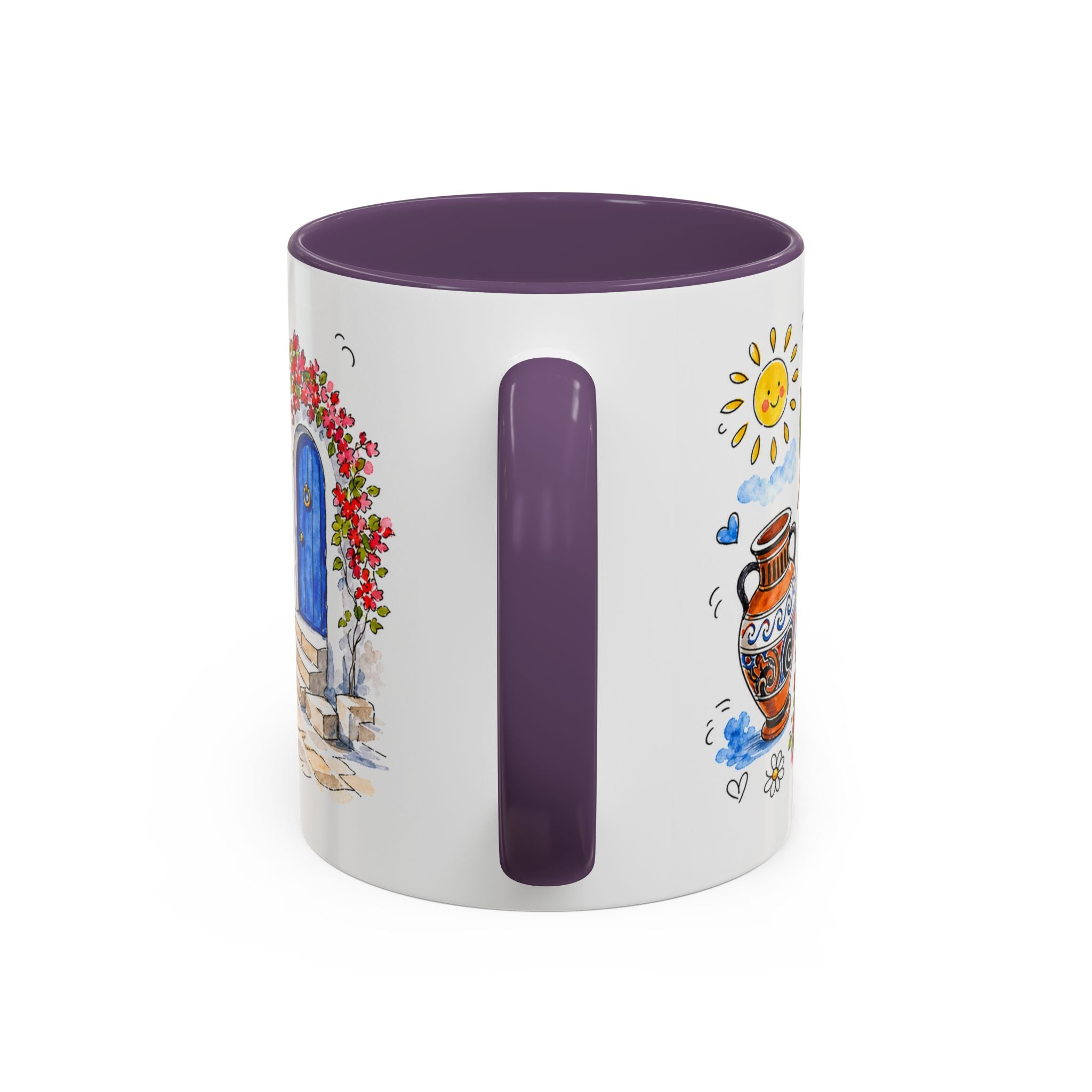 Athens Travel Mug | European City Souvenir Accent Coffee Mug | 11oz 15oz Ceramic Cup